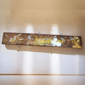 Handmade Skeleton Chinese Paper  Fortunes Key Holder Wood Epoxy Resin Key Holder